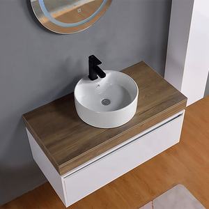 <span class=keywords><strong>Meuble</strong></span>-lavabo <span class=keywords><strong>de</strong></span> <span class=keywords><strong>salle</strong></span> <span class=keywords><strong>de</strong></span> <span class=keywords><strong>bain</strong></span> moderne <span class=keywords><strong>de</strong></span> luxe avec miroir LED, lavabo en céramique, résistant à l'eau, écologique - Product Image 6