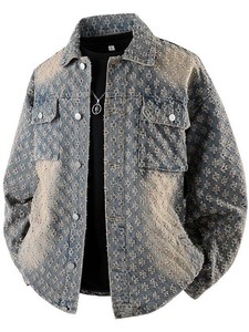 <span class=keywords><strong>Giacca</strong></span> in Denim con <span class=keywords><strong>paillettes</strong></span> personalizzata da <span class=keywords><strong>uomo</strong></span> 100% <span class=keywords><strong>giacca</strong></span> Jacquard in cotone - Product Image 5