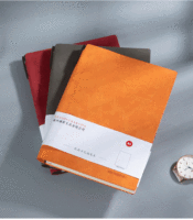 Carnet de notes A5 en cuir à couverture rigide, reliure thermique créative, épaissi, 100 feuilles, idéal pour les cadeaux – Nouveauté 2023, Vente Flash