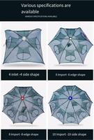 Nasse parapluie pliable 468101216 à 24 trous pour crevettes, poissons et homards, matériel et accessoires de pêche