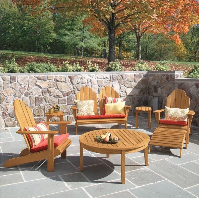 Outdoor patio garden sofa adirondack chair teak lounge chair furniture wood