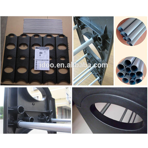 Vente chaude Étagère à chaussures moderne en tube de fer Cadre en plastique 10 niveaux Noir 50 paires Étagère à chaussures - Product Image 6