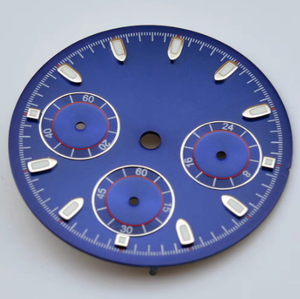 Không Có Logo 29.8Mm Đồng Hồ Quay Số Với Màu Xanh Sáng Chất Lượng Cao Quay Số Mặt Đồng Hồ Cho Vk63 Phong Trào Sửa Đổi Phụ Kiện - Product Image 4