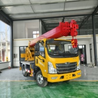 Grue mobile hydraulique Foton de 10 tonnes, 28 m, certifiée CE, personnalisable, directement de l'usine, pour la construction