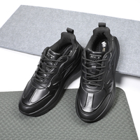 Baskets de luxe à la mode et à logo personnalisé de haute qualité pour homme chaussures de sport noires pour homme de base blanc