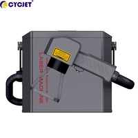 Mini imprimante à marquage laser à fibre portable 20w 30w pour le marquage des pneus, des moyeux, la gravure