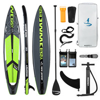Tabla de Paddle Surf Hinchable de Competición para Adultos HY Sports SYFG380, Material PVC, 13.4kg, Ligera, Modelo Patentado, Utilidad, Transfronterizo