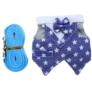 Penjualan langsung pabrik kaus lucu burung musang luar ruangan tupai Hamster lucu tali traksi hewan peliharaan baju kotak-kotak tupai - Product Image 4