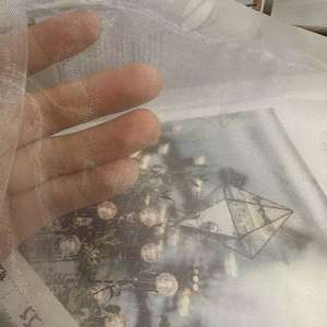 Ткань из полиэстера 80 меш, тонкая, жесткая, легкая, для дизайнерских платьев и многослойных образов - Product Image 6