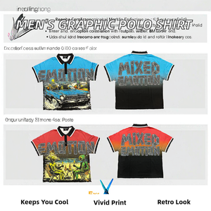 Camiseta de Gran Tamaño para Hombre, Estilo Vintage, con Logotipo Personalizado Disponible, Unisex, OEM, ODM, de Secado Rápido, Transpirable, Estilo Urbano, 100% Poliéster y Algodón - Product Image 2