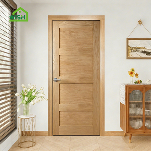 Puerta de Madera Moderna <span class=keywords><strong>para</strong></span> Dormitorio, Estilo Shaker, Precolgada, Manual, con Aislamiento Acústico, <span class=keywords><strong>para</strong></span> Sala de Estar, Apartamento, Hotel, Villa - Product Image 4