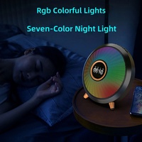 Nouvelle Enceinte de Bureau Multilingue avec Réveil, Éclairage Ambiant RGB, Microphone Intégré, Alimentation par Batterie, Fonctionnalité Sonore et Logo Personnalisable – Idéale comme Cadeau