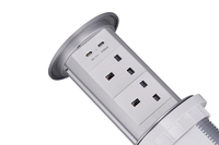 Chargeur sans fil JIAXIN pour cuisine et bureau, norme britannique, prise de courant automatique à levage automatique, prise de courant de bureau