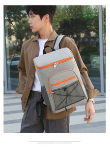 Sac à dos de voyage personnalisé avec logo, glacière isolée pour canettes de bière, sac à dos de pique-nique imperméable doublé thermiquement, sac à dos isotherme - Product Image 4