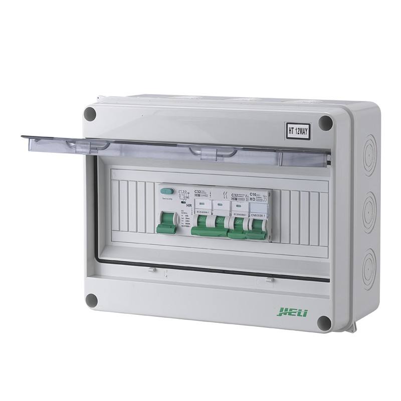 HT 4-Way IP 60 Outdoor Power Distribution Box CE Certified 12-Way TPN MCCB Panel OEM/ODM Electrical Switchboard for Industrial