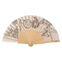 Éventail carré en bois de 23 cm, fait main, exquis, noir, pliable, avec logo personnalisé, cadeau d'invitation de mariage, éventail pliable en bois