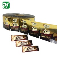 Película de sellado en frío para bolsita de turrón, película de rollo de envoltura de Chocolate de caramelo de plástico de grado alimenticio