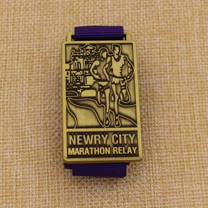 เหรียญครึ่งมาราธอนเมืองมาราธอนแบบเก่าเหรียญ2D ออกแบบได้ตามต้องการ - Product Image 2