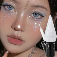 Diamant brillant Eye Liners fard à paupières imperméable liquide paillettes paillettes argent Rose or couleurs beaux cosmétiques maquillage beauté