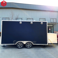 Camion de restauration rapide mobile personnalisé Cuisine mobile entièrement équipée pour pizza, taco, bonbons, remorques pour solution économique