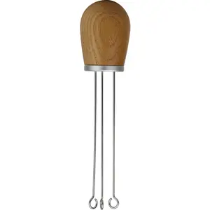 Distributeur de poudre de café, compact outil de nivellement à manche en bois, Type aiguille, outil de Distribution Wdt, outils uniques pour café et thé BFQ003