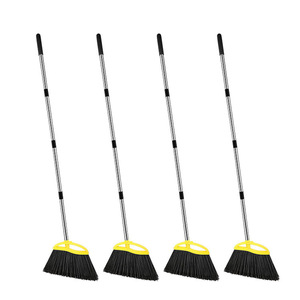 <span class=keywords><strong>Balai</strong></span> d'angle 2-en-1 avec <span class=keywords><strong>brosse</strong></span> à main détachable et poignée intégrée, <span class=keywords><strong>balai</strong></span> <span class=keywords><strong>de</strong></span> hall jaune avec manche métallique articulé en 4 sections - Product Image 6