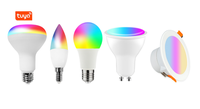 Lampes HQ TUYA Smart APP Control LED BR30 GU10 A19 CA35 Ampoules Spot décor à la maison pour ampoules à commande vocale lumière décorative