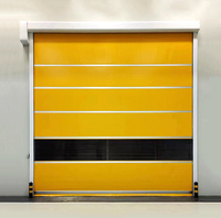Puerta de Garaje Personalizada de PVC, Acero Inoxidable y Aleación de Aluminio, Resistente al Viento, con Control Remoto Infrarrojo de Seguridad para Uso Comercial/Industrial