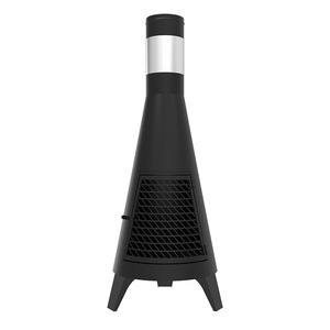 Outdoor Wood Stove Charcoal Fire Pit Windproof Rustproof For Patio Garden BBQ Camping Use With Poker Tool - Product Image 2