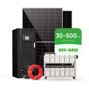 Komple Set 10Kw 15Kw 20KW güneş panelleri sistemi 5000 W kapalı ızgara güneş sistemi 5000 watt güneş enerjisi ev sistemi 30KW