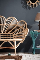 Kommerziellen hotel möbel rattan asche 2 sitzer designer couch lounge sofa sitz