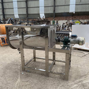 Mezclador de líquido de lavandería de sal industrial Mezclador tipo U de acero inoxidable 304 grueso Mezclador de correa de tornillo doble Cincuenta - Product Image 2