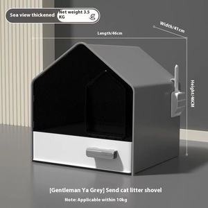 Bac à litière <span class=keywords><strong>pour</strong></span> <span class=keywords><strong>chat</strong></span> entièrement fermé Grande <span class=keywords><strong>maison</strong></span> anti-éclaboussures type <span class=keywords><strong>de</strong></span> <span class=keywords><strong>tiroir</strong></span> <span class=keywords><strong>de</strong></span> <span class=keywords><strong>toilette</strong></span> <span class=keywords><strong>pour</strong></span> <span class=keywords><strong>chat</strong></span> facile à nettoyer Bac à litière <span class=keywords><strong>pour</strong></span> <span class=keywords><strong>chat</strong></span> - Product Image 5