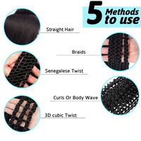 4X EZ Cheveux synthétiques pré-étirés Yaki Ombre doux pour tresses Jumbo, extensions en vrac pour crochet, pour femmes noires, installation facile