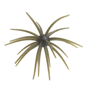 Señuelo de pesca de plástico blando TPE con forma de erizo de mar, flotante, resistente a desgarros, para lubina y trucha, venta al por mayor - Product Image 4