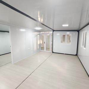 Maison pliable et extensible préfabriquée en acier, type cabine, avec lit pliant à 2 ailes (20x20 pieds), modèle Vemos, Prix - Product Image 2