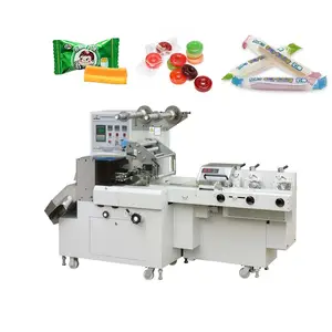 New Horizontal Wrap Flow Alpenliebe Candy Packing Machine JY-1200/DXD-1200 For Sale