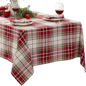 Mantel Rectangular de Tartán en Existencia para Banquete Navideño, Buffet, Decoración de Comedor Festivo, Venta al por Mayor de Fábrica China - Product Image 5