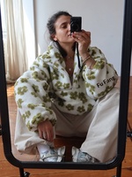 Pull col roulé en polaire style streetwear européen et américain, nouvelle collection automne 2026, pull chaud pour femme