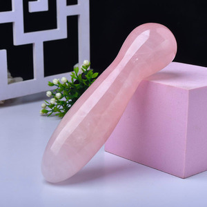 Rose Quartz Massagem Vara Crystal Healing Wand para Rosto, Costas e Pés Luxo Relaxamento e Bem-Estar Presente - Product Image 2