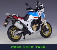 Haute qualité 1:18 afrique double aventure alliage moulé sous pression moto jouet véhicule roue avant direction Simulation moto jouet