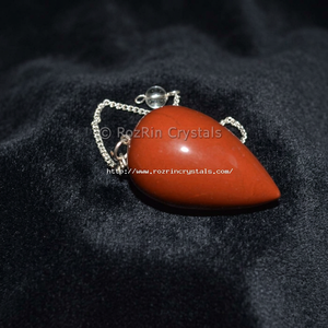 รับสีแดงแจสเปอร์หยดPendulums | สีแดงแจสเปอร์วางPendulumsขาย | สีแดงแจสเปอร์วางPendulums - Product Image 5