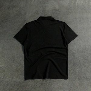 Polo Casual da <span class=keywords><strong>Uomo</strong></span> con Stampa Lettering e Bottoni Frontali, Manica Corta, Stile Streetwear Premium Rainbow Spray - Product Image 2