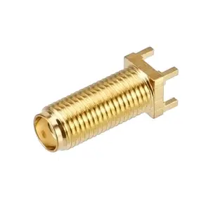 Goldene RFID-SMA-KE-Stecker 15 20,5 22,5mm lange Schraube Vier Fuß SMA-Buchse PCB-Anschluss