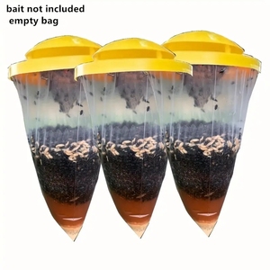 Attrape-appâts <span class=keywords><strong>Super</strong></span> <span class=keywords><strong>Fly</strong></span> Killer à haute efficacité Mouches molles Suspendues en plein air Non toxique Grand sac Piège à mouches des fruits - Product Image 1