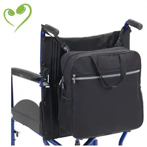 Pabrik MOQ rendah menyesuaikan kursi roda aksesori tas poliester kursi roda penyimpanan Travel Tote Bag multi-fungsi tas gantung 2024