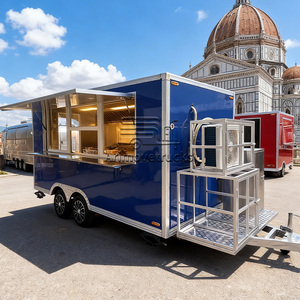 Grande remorque alimentaire mobile remorquable, camion de crème glacée matcha entièrement équipé, remorque de fête mobile à vendre en Europe - Product Image 2
