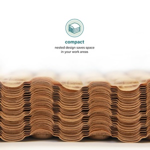 Papel de Embalaje con Relieve 3D, Película Protectora de Papel Bond, Material de Embalaje Amortiguador en Rollo, Papel de Nido de Abeja - Product Image 4
