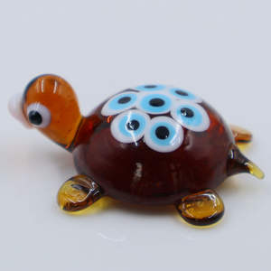 Handgemaakt Murano Lampwork Glas Ambachtelijke Oogschildpad Schildpad Beeldje Voor Decoratie Handgemaakt Door Kunstenaar - Product Image 5