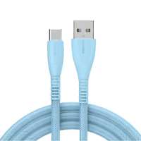 Kabel USB Tipe-C untuk Pengisi Daya iPhone 3A Pengisian Cepat Kabel Data USB-C untuk Samsung Huawei Xiaomi Android